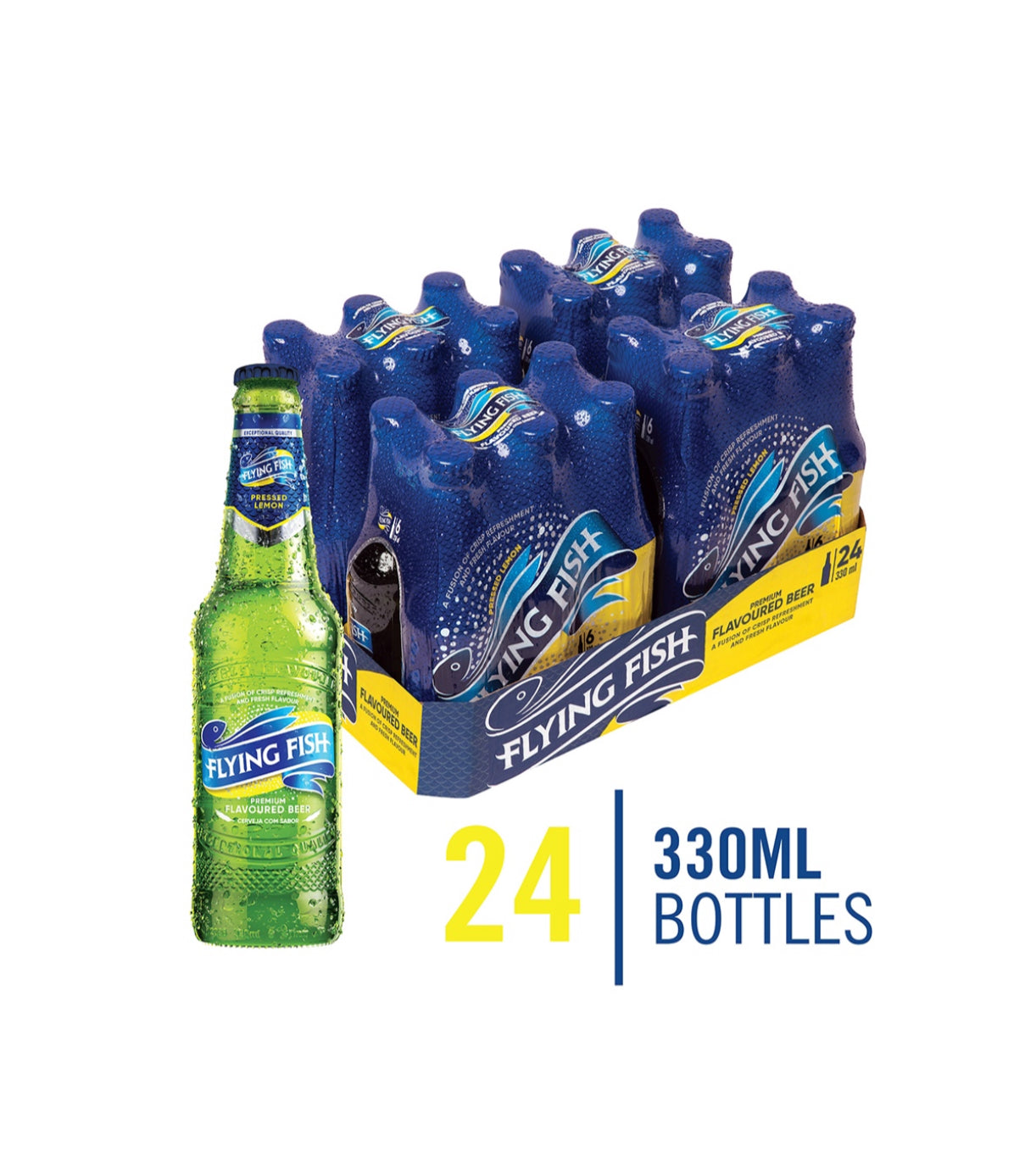 Flying Fish Pressed Lemon Flavoured Beer 24 x 330ml Bottle