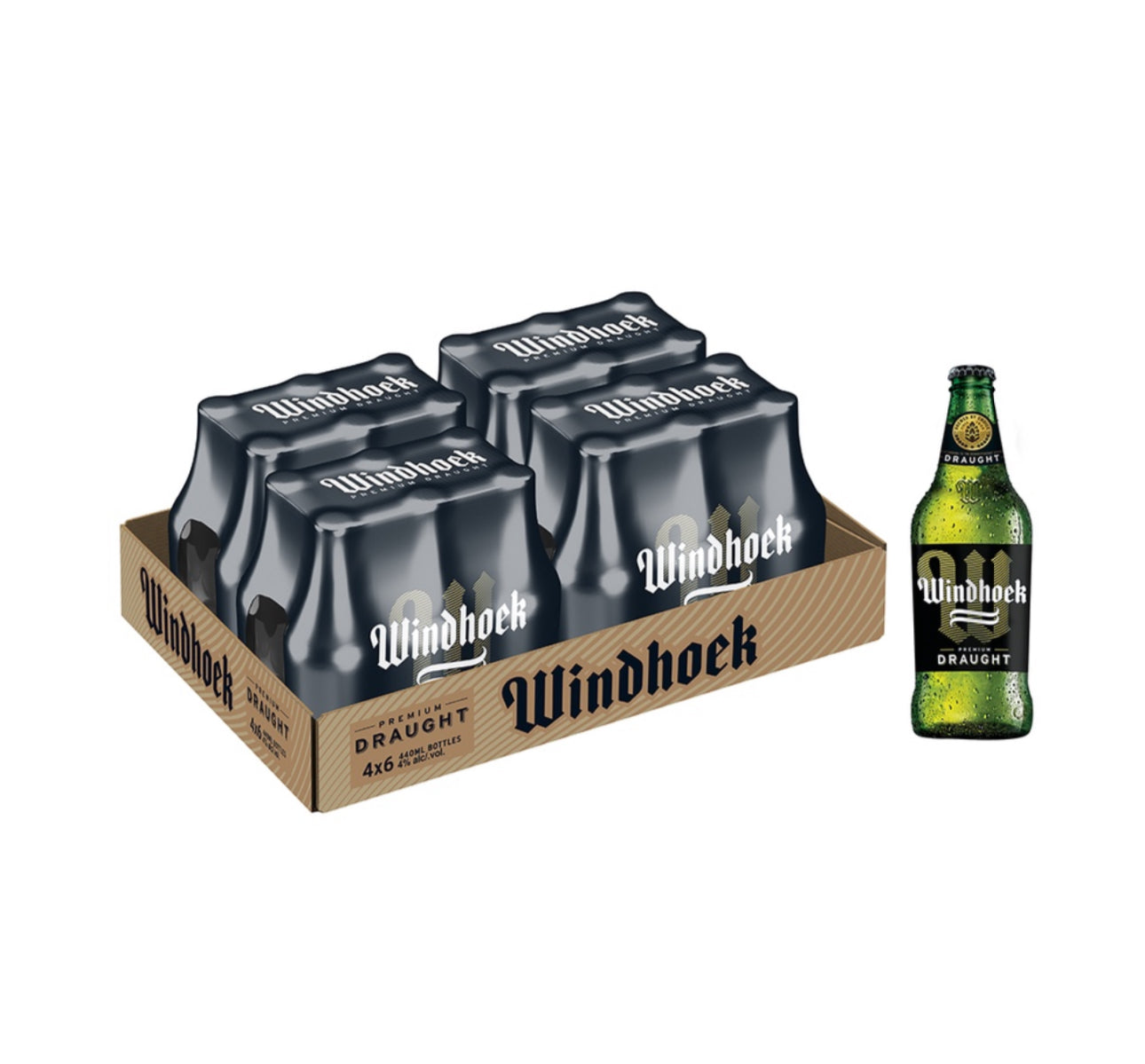 Windhoek Draught - Beer NRB - 24 x 440ml