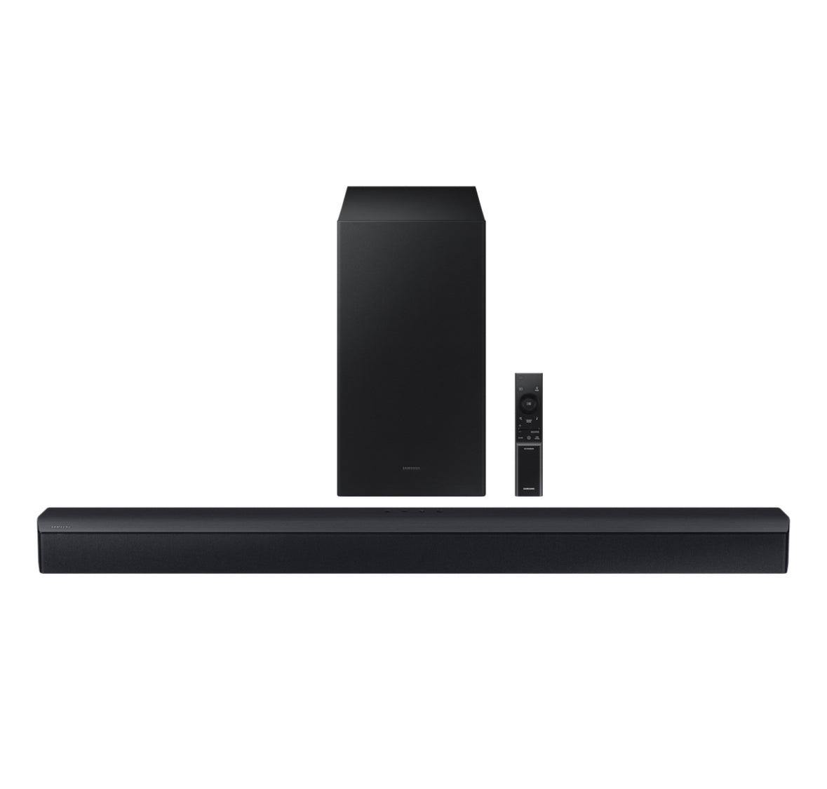 π Samsung 2.1 ch Bluetooth Soundbar with Subwoofer and DTS Virtual X Sound (100% off)
