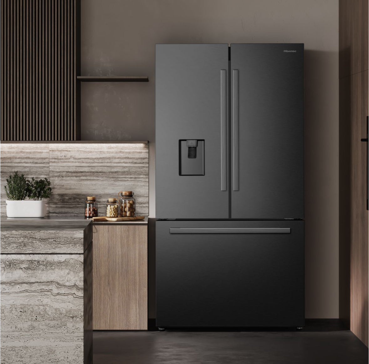 Hisense 575L Smart Frost Free French Door Fridge & Drawer with Inverter