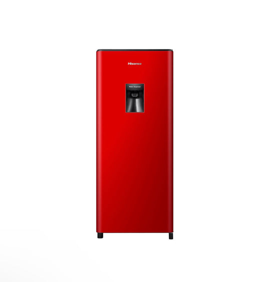 Hisense 177L Single Door Fridge with Water Dispenser - Red
