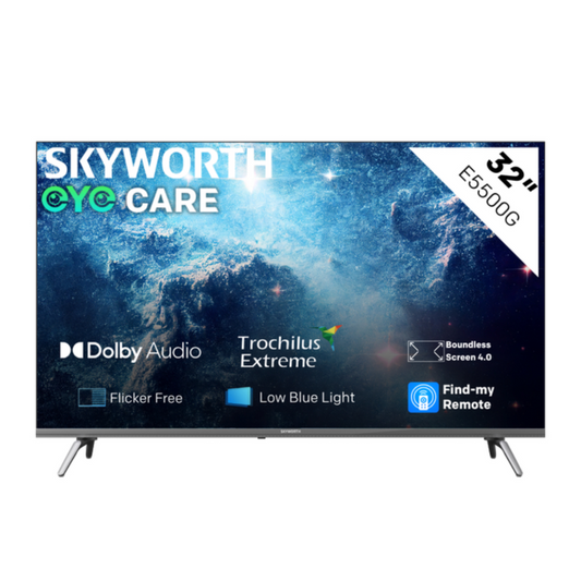Skyworth 32" FHD Google Smart TV with Google Assistant - E5500G