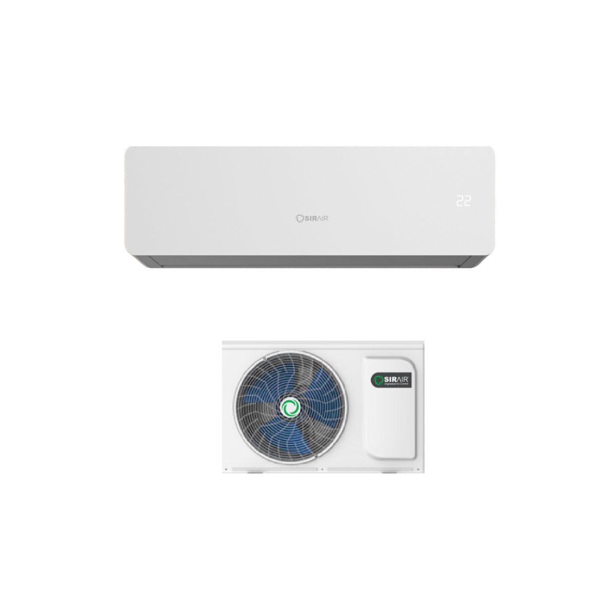 9000btu Calibre Non-Inverter Condensor Air Con Incl Piping Kit