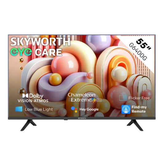 Skyworth 55" 4K UHD Google Smart TV With Google Assistant - G6400G