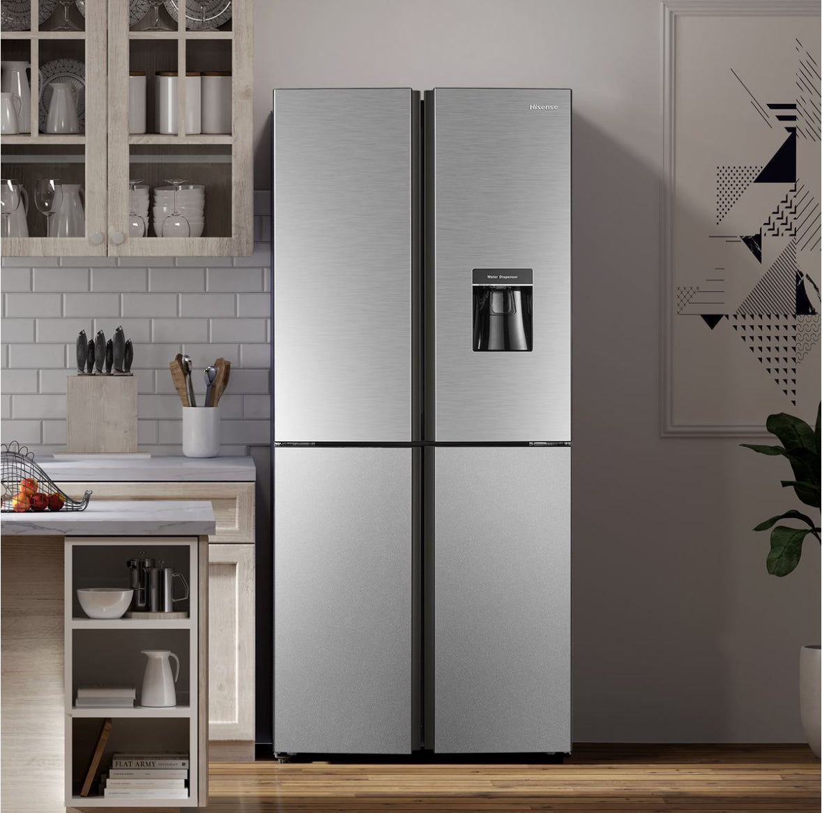 Hisense 392L No Frost 4 Door Freezer Fridge with Water Dispenser