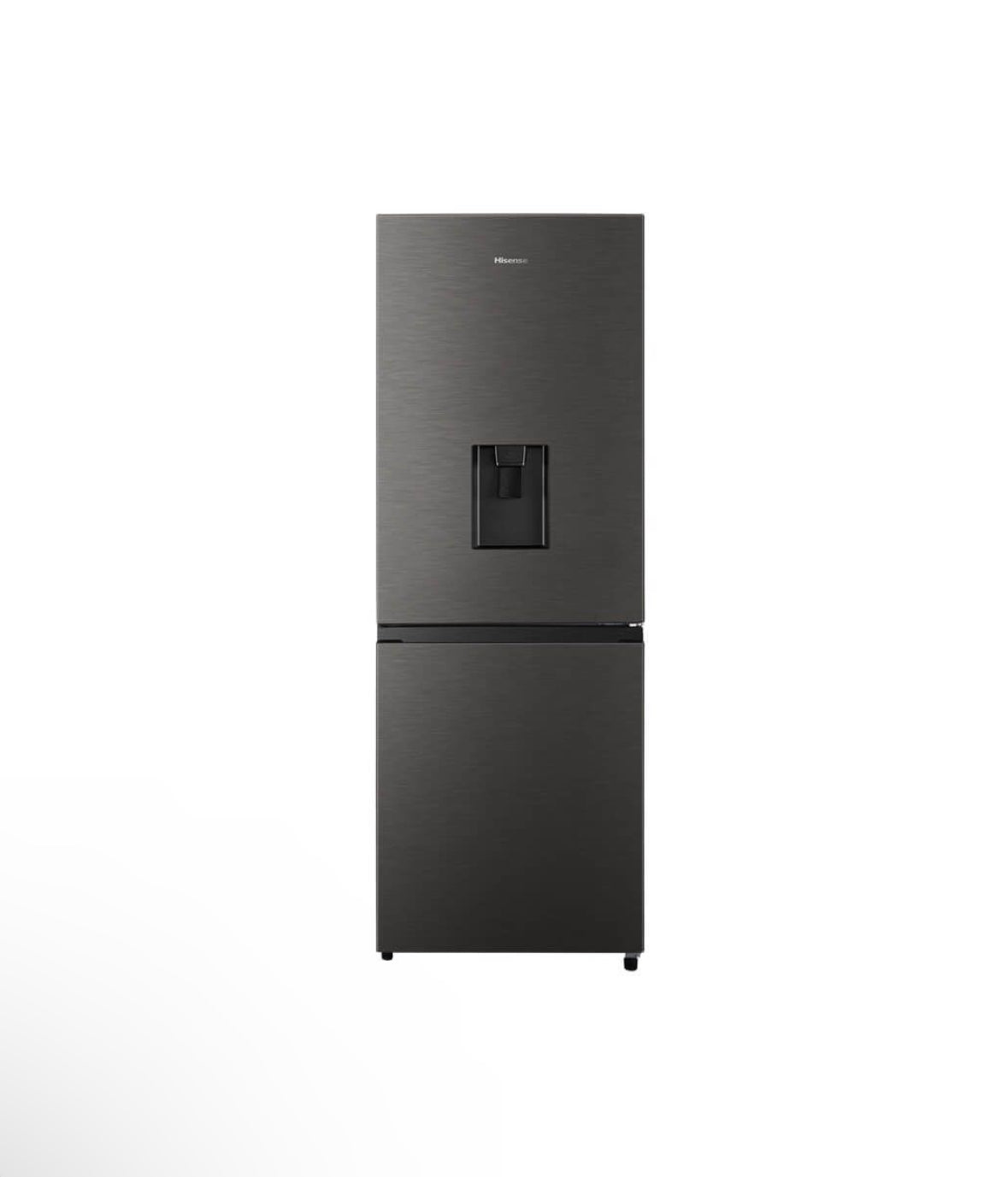 Hisense 222L Bottom Freezer Fridge with Water Dispenser - Titanium Inox