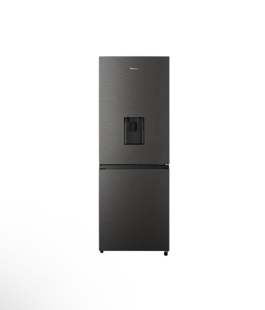 Hisense 222L Bottom Freezer Fridge with Water Dispenser - Titanium Inox