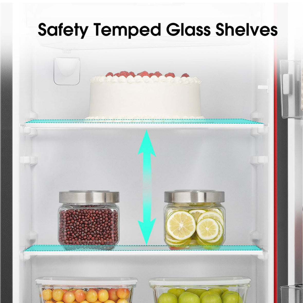 Hisense 177L Single Door Fridge with Water Dispenser - Red