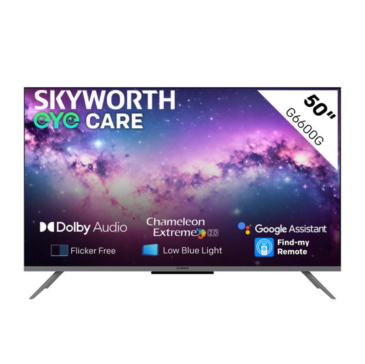 Skyworth 50" 4K UHD Smart Google TV With Google Assistant - G6600G