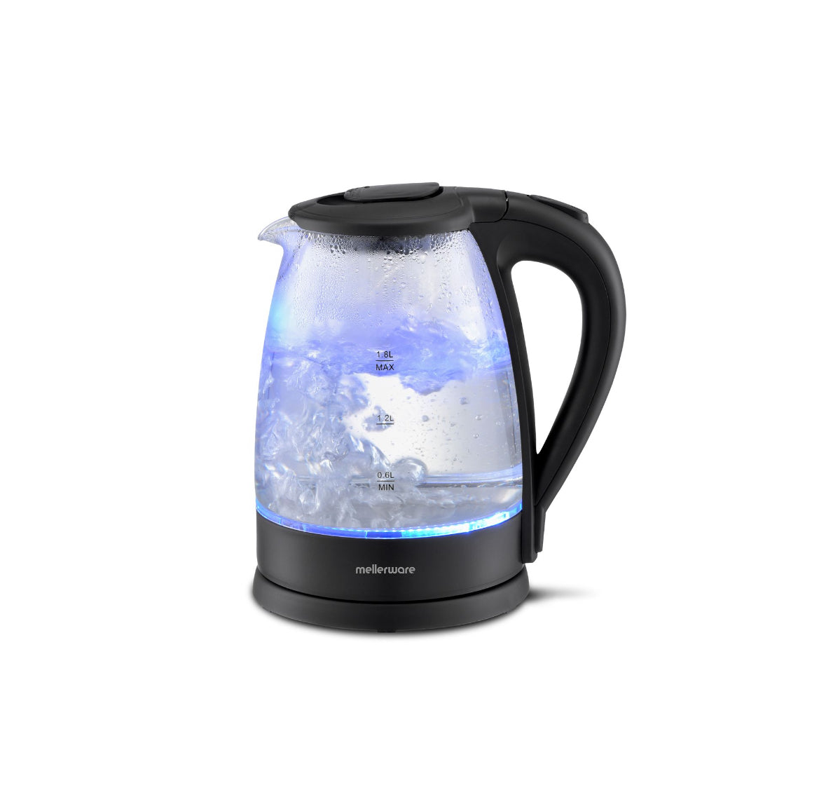 Mellerware 360 Degree Cordless Glass Kettle 1.8L